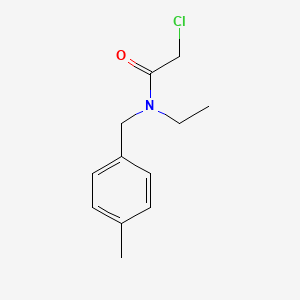 molecular formula C12H16ClNO B3275901 2-Chloro-N-ethyl-N-(4-methyl-benzyl)-acetamide CAS No. 63142-88-1