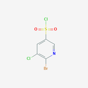 molecular formula C5H2BrCl2NO2S B3275921 6-Bromo-5-chloropyridine-3-sulfonyl chloride CAS No. 631912-23-7
