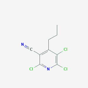 molecular formula C9H7Cl3N2 B3275928 2,5,6-Trichloro-4-propylnicotinonitrile CAS No. 63195-40-4
