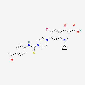 7-[4-[(4-Acetylphenyl)carbamothioyl]piperazin-1-yl]-1-cyclopropyl-6-fluoro-4-oxoquinoline-3-carboxylic acid