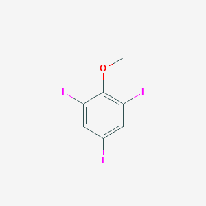 molecular formula C7H5I3O B3275969 1,3,5-Triiodo-2-methoxybenzene CAS No. 63238-41-5