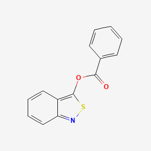 molecular formula C14H9NO2S B3275987 Benzo[c]isothiazol-3-yl benzoate CAS No. 63285-89-2