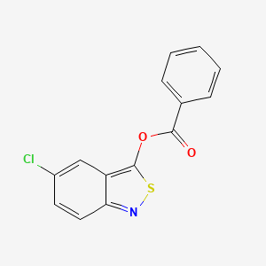 molecular formula C14H8ClNO2S B3275990 5-Chlorobenzo[c]isothiazol-3-yl benzoate CAS No. 63285-90-5