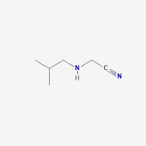 molecular formula C6H12N2 B3276001 2-(N-(2-methylpropyl)amino)acetonitrile CAS No. 63315-37-7