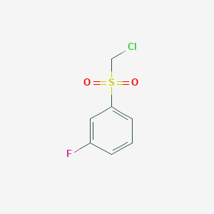 molecular formula C7H6ClFO2S B3276014 Benzene, 1-[(chloromethyl)sulfonyl]-3-fluoro- CAS No. 633305-40-5