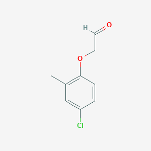 molecular formula C9H9ClO2 B3276042 4-Chloro-2-methylphenoxyacetaldehyde CAS No. 63354-03-0