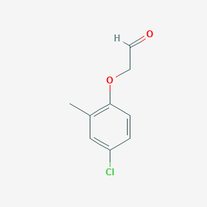 molecular formula C9H9ClO2 B3276042 4-氯-2-甲基苯氧基乙醛 CAS No. 63354-03-0