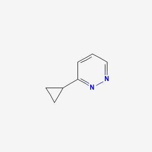molecular formula C7H8N2 B3276053 3-Cyclopropylpyridazine CAS No. 63359-57-9