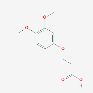 molecular formula C11H14O5 B3276071 3-(3,4-Dimethoxyphenoxy)propanoic acid CAS No. 63434-50-4