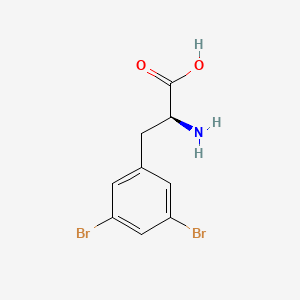 molecular formula C9H9Br2NO2 B3276092 3,5-Dibromo-l-phenylalanine CAS No. 634917-08-1