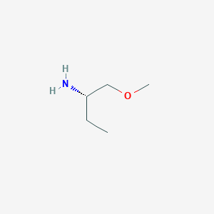 molecular formula C5H13NO B3276103 (S)-1-Methoxymethyl-propylamine CAS No. 63493-29-8
