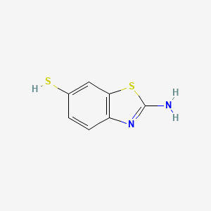 molecular formula C7H6N2S2 B3276104 2-Amino-1,3-benzothiazole-6-thiol CAS No. 63493-81-2
