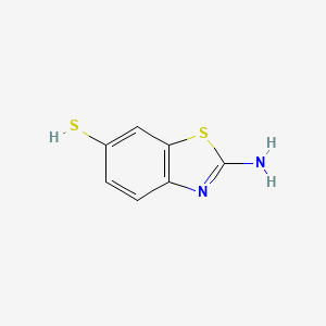 molecular formula C7H6N2S2 B3276104 2-氨基-1,3-苯并噻唑-6-硫醇 CAS No. 63493-81-2