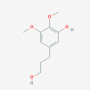 molecular formula C11H16O4 B3276121 5-(3-羟丙基)-2,3-二甲氧基苯酚 CAS No. 63543-12-4