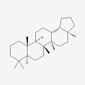 molecular formula C27H44 B3276126 22,29,30-三去氢新蛇麻烯-13(18)-烯 CAS No. 63543-60-2