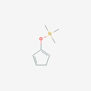 molecular formula C8H14OSi B3276141 2-Trimethylsilyloxy-1,3-cyclopentadiene CAS No. 63559-16-0