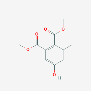 molecular formula C11H12O5 B3276145 Dimethyl 5-hydroxy-3-methylphthalate CAS No. 63559-21-7