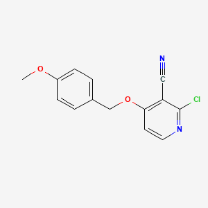 2-Chloro-4-((4-methoxybenzyl)oxy)nicotinonitrile