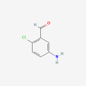 molecular formula C7H6ClNO B3276172 5-Amino-2-chlorobenzaldehyde CAS No. 6361-19-9