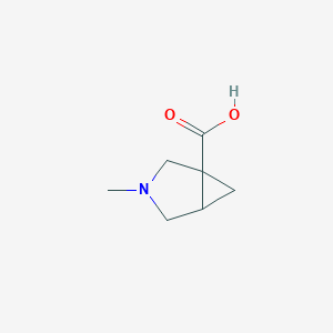 molecular formula C7H11NO2 B3276194 3-Methyl-3-azabicyclo[3.1.0]hexane-1-carboxylic acid CAS No. 63618-02-0