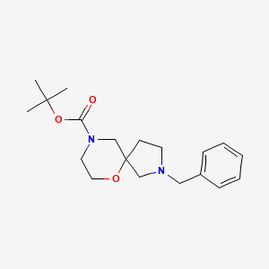 molecular formula C19H28N2O3 B3276224 Tert-butyl 2-benzyl-6-oxa-2,9-diazaspiro[4.5]decane-9-carboxylate CAS No. 637039-00-0