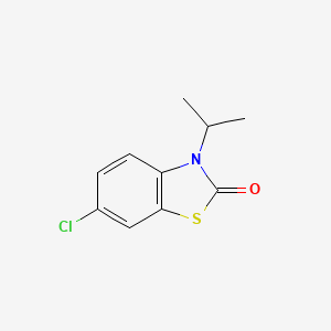 molecular formula C10H10ClNOS B3276265 6-Chloro-3-isopropylbenzo[d]thiazol-2(3H)-one CAS No. 63755-00-0