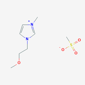 molecular formula C8H16N2O4S B3276271 1-(2-Methoxyethyl)-3-methylimidazolinium methanesulfonate CAS No. 637739-85-6