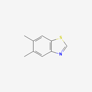 molecular formula C9H9NS B3276279 5,6-Dimethylbenzo[d]thiazole CAS No. 637775-69-0