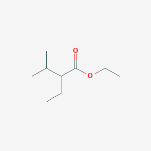 molecular formula C9H18O2 B3276287 Ethyl 2-ethyl-3-methylbutanoate CAS No. 63791-85-5