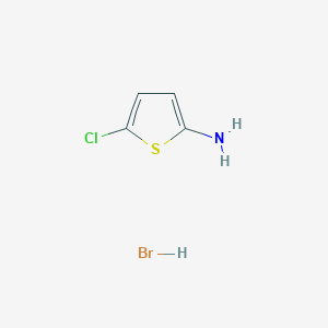 molecular formula C4H5BrClNS B3276290 5-Chlorothiophen-2-amine hydrobromide CAS No. 63806-75-7