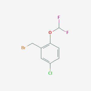 molecular formula C8H6BrClF2O B3276337 2-(溴甲基)-4-氯-1-(二氟甲氧基)苯 CAS No. 639826-18-9