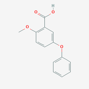 molecular formula C14H12O4 B3276348 2-Methoxy-5-phenoxybenzoic acid CAS No. 63987-24-6