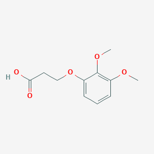 molecular formula C11H14O5 B3276389 3-(2,3-Dimethoxyphenoxy)propanoic acid CAS No. 64139-40-8