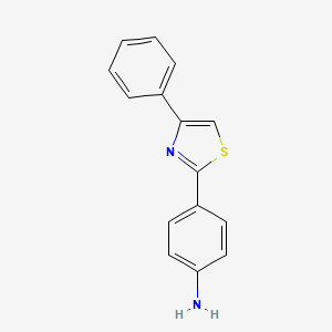 molecular formula C15H12N2S B3276413 4-(4-Phenylthiazol-2-yl)aniline CAS No. 64209-99-0