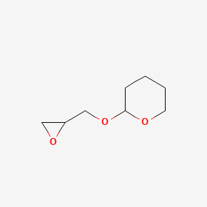 molecular formula C8H14O3 B3276424 2H-Pyran, tetrahydro-2-(oxiranylmethoxy)- CAS No. 64244-53-7