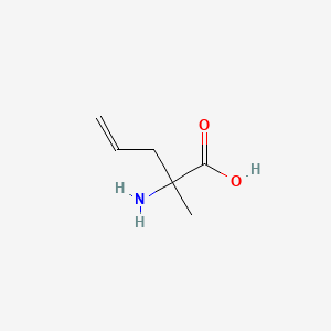 molecular formula C6H11NO2 B3276477 2-Amino-2-methylpent-4-enoic acid CAS No. 64298-91-5