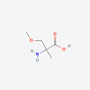 molecular formula C5H11NO3 B3276484 2-Amino-3-methoxy-2-methylpropanoic acid CAS No. 64298-94-8