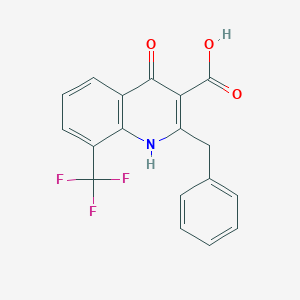 2-Benzyl-4-hydroxy-8-(trifluoromethyl)quinoline-3-carboxylic acid