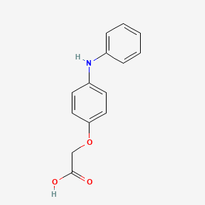 molecular formula C14H13NO3 B3276581 2-[4-(Phenylamino)phenoxy]acetic acid CAS No. 643753-17-7