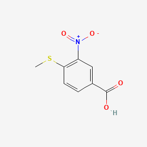 molecular formula C8H7NO4S B3276608 4-(甲硫基)-3-硝基苯甲酸 CAS No. 64399-24-2