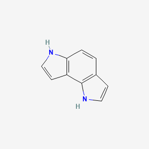 molecular formula C10H8N2 B3276682 1,6-Dihydropyrrolo[2,3-e]indole CAS No. 64572-88-9