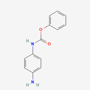 molecular formula C13H12N2O2 B3276728 苯基N-(4-氨基苯基)氨基甲酸酯 CAS No. 6465-00-5