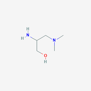 molecular formula C5H14N2O B3276752 1-Propanol, 2-amino-3-(dimethylamino)- CAS No. 647026-71-9