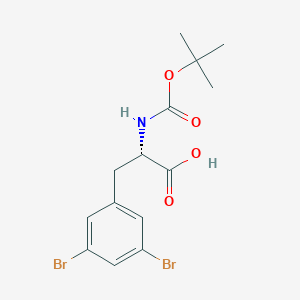 L-Phenylalanine, 3,5-dibromo-N-[(1,1-dimethylethoxy)carbonyl]-