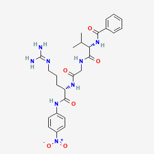 molecular formula C26H34N8O6 B3276765 BZ-Val-gly-arg-pna CAS No. 64717-41-5