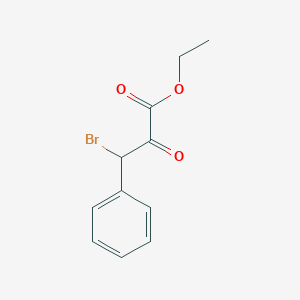 molecular formula C11H11BrO3 B3276784 Ethyl 3-bromo-2-oxo-3-phenylpropanoate CAS No. 6476-17-1