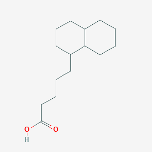 molecular formula C15H26O2 B3276792 5-(Decahydronaphthalen-1-yl)pentanoic acid CAS No. 64766-86-5