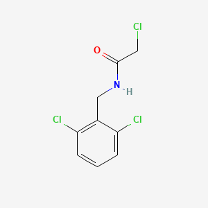 molecular formula C9H8Cl3NO B3276798 2-Chloro-N-(2,6-dichlorobenzyl)acetamide CAS No. 647824-42-8