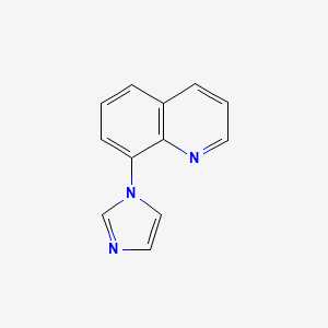 molecular formula C12H9N3 B3276801 Quinoline, 8-(1H-imidazol-1-yl)- CAS No. 647841-39-2