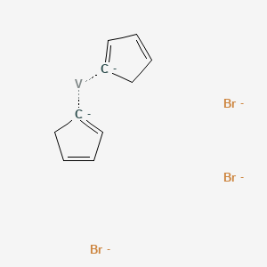 molecular formula C10H10Br3V-5 B3276819 二(环戊二烯基)钒溴 CAS No. 64815-29-8